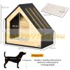 Dog house, cat house with pillow 60x40x59.2 cm pet cave with sloping roof for small dogs up to 8 kg 