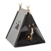 Dog house felt dog tent light gray anthracite dog bed 