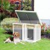 WPC dog house 102x70x73 cm grey-white