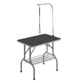   kutyakozmetikai asztal 985x615x1662 mm, rozsdamentes acél, 150 kg teherbírású, összecsukható, 914,4x609,6 mm-es asztali kutyakozmetikai asztal, ideális fürdetéshez, trimmeléshez, szárításhoz, keféléshez