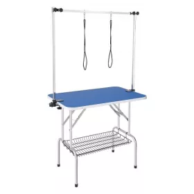   kozmetikai asztal 1060x616x1701mm rozsdamentes acél nyíróasztal kutyakozmetikai asztal 150kg teherbírás összecsukható kisállat-kozmetikai asztal 914.4x609.6mm asztali ideális fürdetéshez trimmeléshez szárításhoz keféléshez