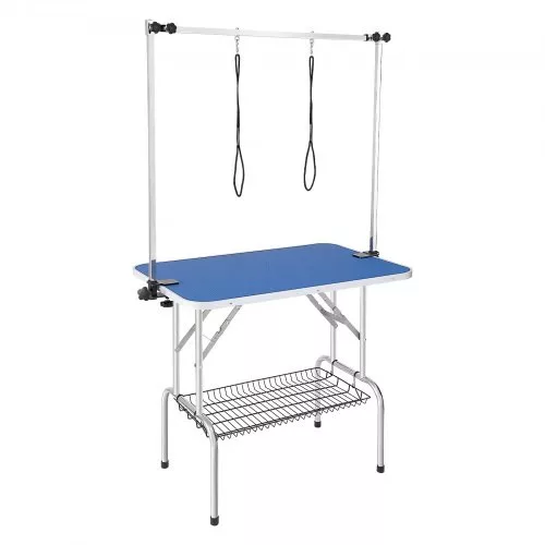 kozmetikai asztal 1060x616x1701mm rozsdamentes acél nyíróasztal kutyakozmetikai asztal 150kg teherbírás összecsukható kisállat-kozmetikai asztal 914.4x609.6mm asztali ideális fürdetéshez trimmeléshez szárításhoz keféléshez