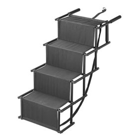   Kutyalépcső autóhoz kis és közepes méretű kutyáknak 30 kg-ig, minden járműhöz használható, összecsukható kutyarámpa