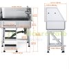 Dog cosmetic tub 863 mm stainless steel pet bathing dog washing station up to 100 kg with stairs, left door