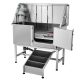 Dog cosmetic tub 1270 mm stainless steel pet bathing dog washing station up to 150 kg with ramp, right-hand door