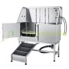 Dog cosmetic tub 1270 mm stainless steel adjustable height pet bathing dog washing station 150 kg
