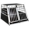Kutya szállító autóba mobil autós ketrec hordozó kennel  97 x 90 x 69,5 cm