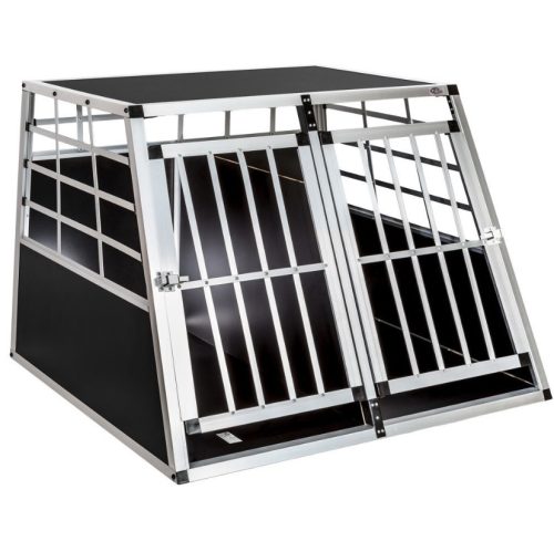 Kutya szállító autóba mobil autós ketrec hordozó kennel  97 x 90 x 69,5 cm