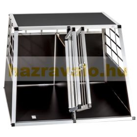   Kutya szállító autóba mobil autós ketrec hordozó kennel  97x90x69,5 cm függőleges hátfal
