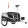 Dog transport bicycle trailer 130x64x92 cm bicycle trailer black and white