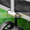 Dog transport bicycle trailer 130x64x92 cm bicycle trailer black and white