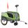 Dog transport bicycle trailer 130x64x92 cm bicycle trailer green-grey