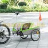 Dog transport bicycle trailer 130x64x92 cm bicycle trailer green-grey