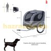 Dog transport bicycle trailer 130x73x90 cm bicycle trailer black and white