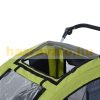 Dog transport bike trailer 2 in 1 running dog cart and bike trailer green-grey