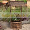 Garden decor fountain solid wood brown decorative fountain 68x57x118 cm 