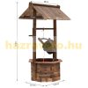 Garden decor fountain solid wood brown decorative fountain 68x57x118 cm 