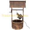 Garden decor fountain solid wood brown decorative fountain 68x57x118 cm 