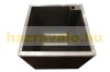 Polirattan self-watering flower box 50x50x43 cm dark brown pot with irrigation system