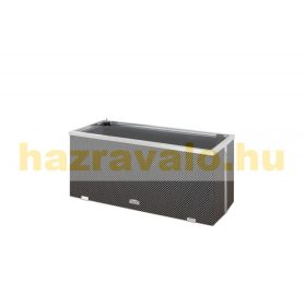   Polirattan önöntözős virágtartó láda 125x39x43 cm antracit öntözőrendszerrel ellátott cserép