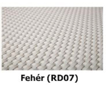 Polirattan self-watering flower box 125x39x43 cm white tile with irrigation system
