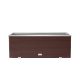 Polirattan flower box 108x39x43 cm plant pot light brown 