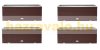 Polirattan flower box 108x39x43 cm plant pot light brown 