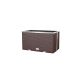 Polirattan flower box 70x38x40 cm plant pot dark brown