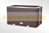 Polirattan flower box 70x38x40 cm plant pot dark brown