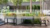 Polirattan flower box with stand 95x40x30 cm plant pot black herb planting box