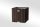 Polyrattan flower box 46x46x46 cm plant holder two-tone brown