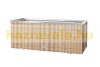 Polyrattan flower box 108x39x43 cm plant holder Kaspó honey