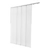 Tolópaneles szalagfüggöny állítható sínnel 116–218 cm, méretre vágható 243 cm féláteresztő, fehér