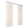 Tolópaneles szalagfüggöny állítható sínnel 116–218 cm, méretre vágható 243 cm magasságig, féláteresztő poliészter, világosbarna