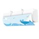 Air conditioner deflector sheet DIY 27x90 cm whale air conditioner wind deflector for wall air conditioner for children's room climate deflector