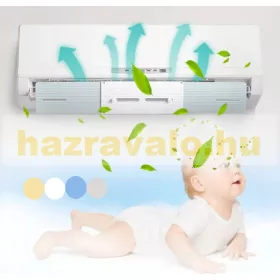   Légkondicionáló légterelő lap állítható hosszúságú fehér