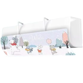   Légkondicionáló légterelő lap DIY 27x90 cm mesefigurás légkondi szélterelő fali légkondicionálóhoz gyerekszobába klíma terelő