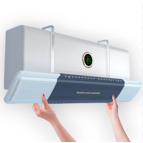   Légkondicionáló légterelő lap 57x16 cm kék légkondi szélterelő állítható hosszúságú 58-92 cm között