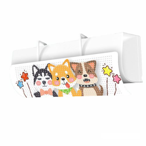 Légkondicionáló légterelő lap DIY 27x90 cm kutyás légkondi szélterelő fali légkondicionálóhoz gyerekszobába klíma terelő