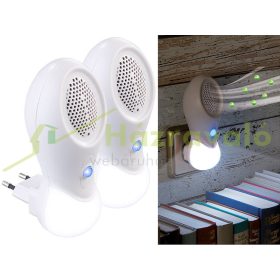   Ionizáló légtisztító és 3 W-os éjszakai LED-es éjszakai fénykészlet, 2 darab