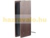 Air purifier with ionizer and switchable fan, dark wood appearance