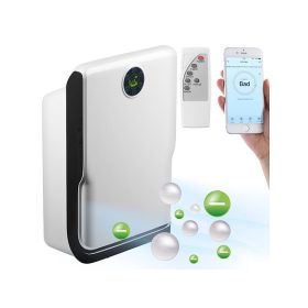   Légtisztító vírusölő baktériumölő pollenszűrős UV fény sterilizálás HEPA szűrő levegőminőség mérés Amazon Alexa és Google Assistant