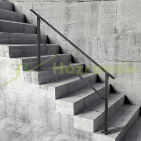   Lépcsőkorlát 172,5x83,5 cm állítható szögű kovácsoltvas korlát