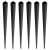 Korlátoszlop matt fekete 13x13x1118 mm 31 darab alumíniumötvözet korlát 