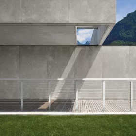   Drótköteles korlátoszlop 91x2,5x5 cm rozsdamentes acél oszlop ezüst korlát 10 előfúrt lyuk