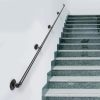 Lépcsőkorlát indusztriális stílusú fali kapaszkodó 360 cm hosszú, 200 kg teherbírású