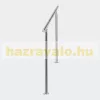 Lépcsőkorlát rozsdamentes 140 cm hosszú kapaszkodó 42 mm átmérővel saválló inox anyagból, leesést gátló keresztrúd nélkül