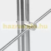Lépcsőkorlát rozsdamentes 140 cm hosszú kapaszkodó 42 mm átmérővel saválló inox anyagból, 5 darab leesést gátló keresztrúddal