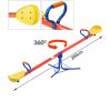 Garden seesaw colorful 200x67x70 cm, 360° rotatable scale swing