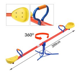   Kerti libikóka színes 200x67x70 cm, 360°-ban forgatható mérleghinta